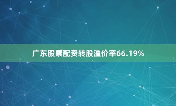 广东股票配资转股溢价率66.19%