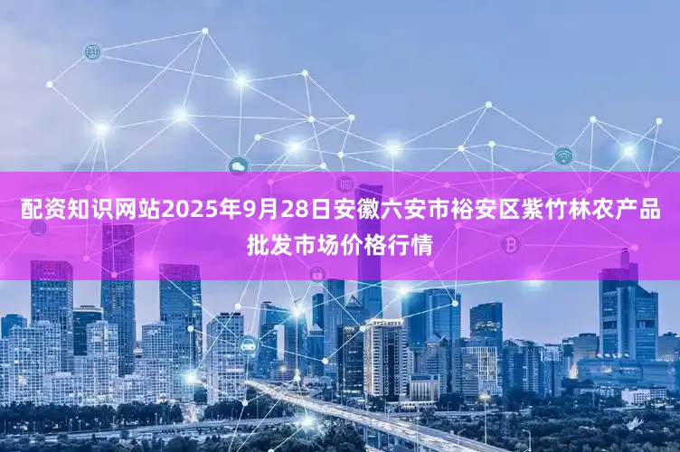 配资知识网站2025年9月28日安徽六安市裕安区紫竹林农产品批发市场价格行情